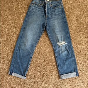 Levi's Blue Ankle & Cropped Jeans